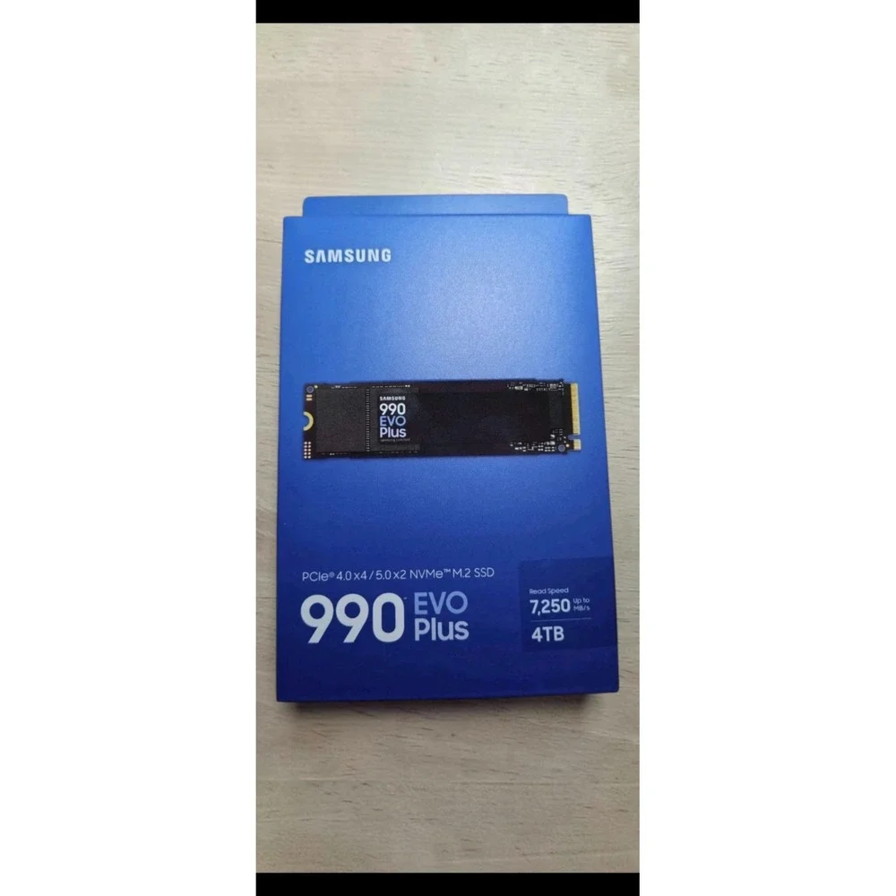Samsung SSD 990 EVO Plus 4TB, PCIe Gen 4x4 | 5x2 M.2 2280, Up to 7,250 MB/s
